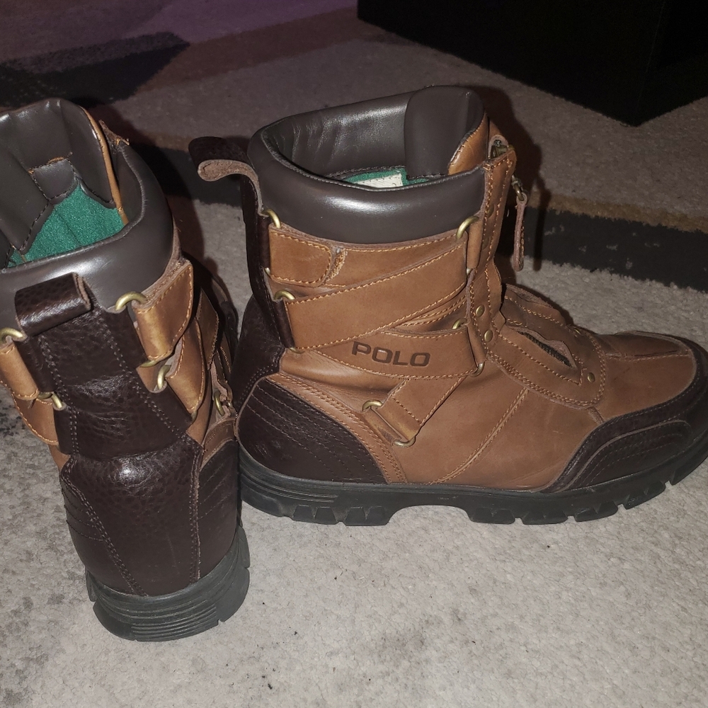 Polo by Ralph Lauren Men's Brown Leather Boots